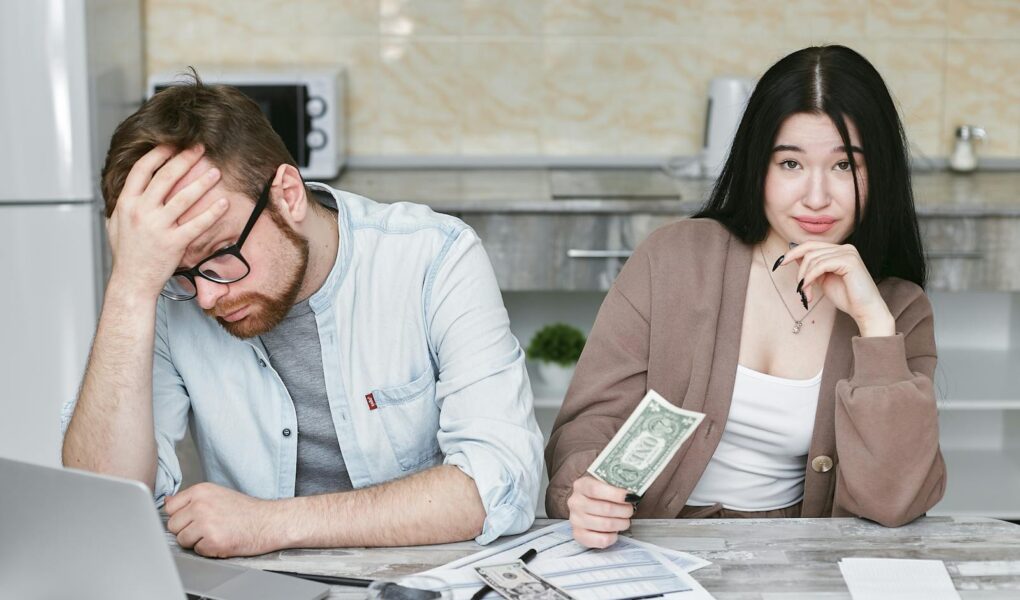 A Man and Woman doing Budgeting