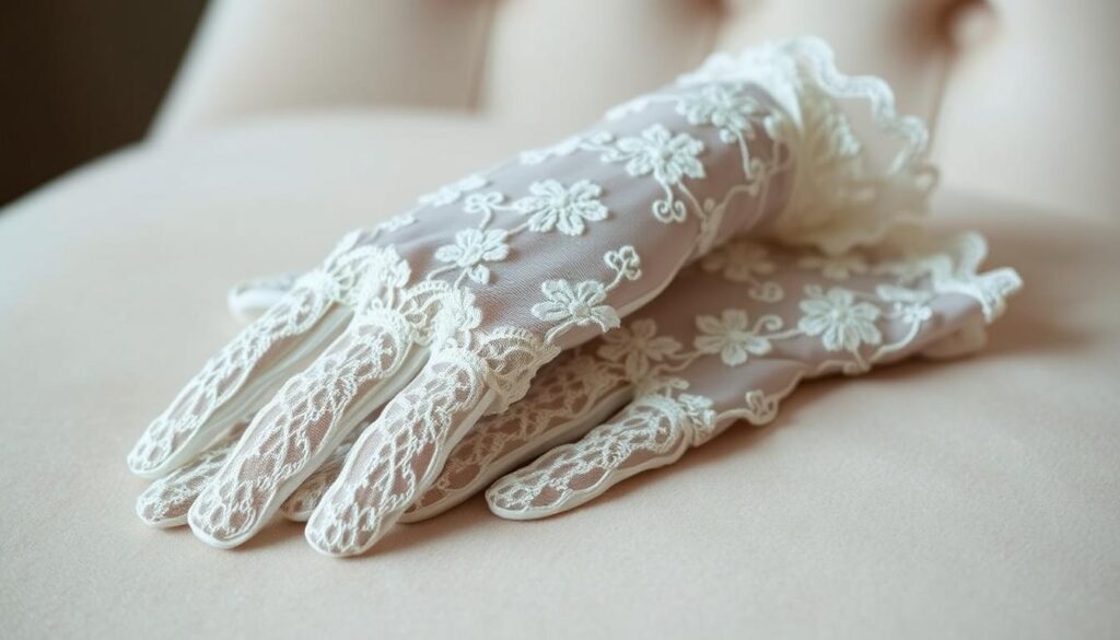lace wedding gloves